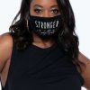 Accessories * | Curvy Sense Washable & Reusable Printed Face Mask Stronger Together Black