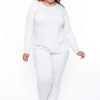 Sets * | Zenana Plus Size Brandi Lounge Matching Jogger Set Bone