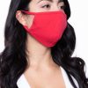 Accessories * | Curvy Sense Washable & Reusable Unisex Face Mask Face Masks Red