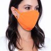 Accessories * | Curvy Sense Washable & Reusable Unisex Face Mask Face Masks Orange