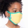 Accessories * | Curvy Sense Face Masks Kids Washable Face Mask For Ages 4-11 Yellow