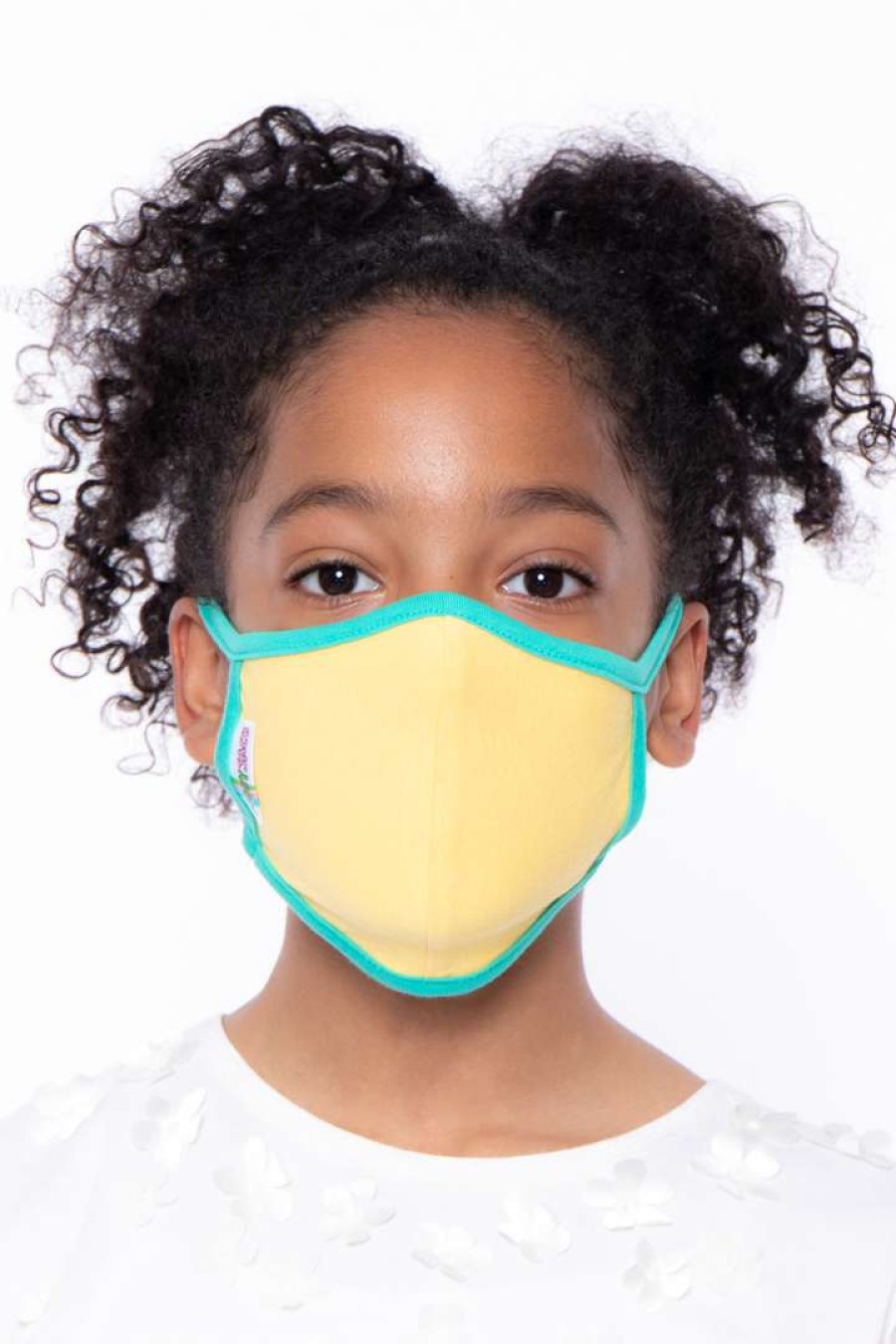 Accessories * | Curvy Sense Face Masks Kids Washable Face Mask For Ages 4-11 Yellow