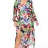 Dresses * | Curvy Sense Plus Size Tropical Vibes Maxi Dress New Arrivals Multi