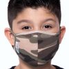 Accessories * | Curvy Sense Kids Washable Fun Patterns Face Mask ( Ages 4 11 ) Camo