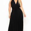 Dresses * | Curvy Sense Plus Size Sashay Infinity Convertible Dress Back In Stock Black