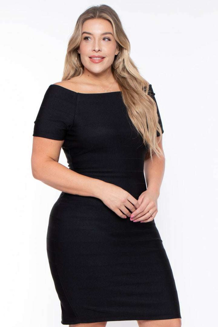 Dresses * | Haute Monde Plus Size Cordelia Dress Little Styles Black