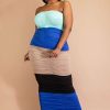 Dresses * | The Curve La Plus Size Raeni Ruched Bodycon Dress Royal Blue