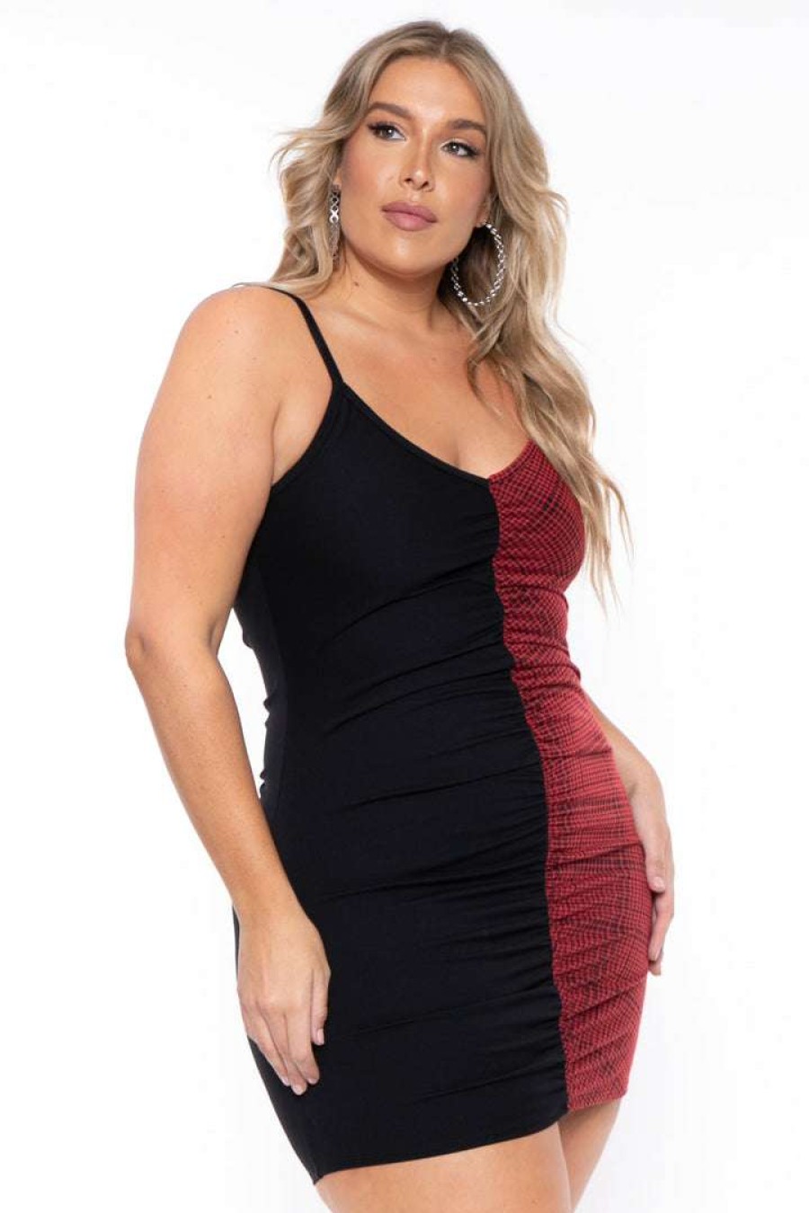 Dresses * | Curvy Sense New Arrivals Plus Size Tai Bodycon Dress Black