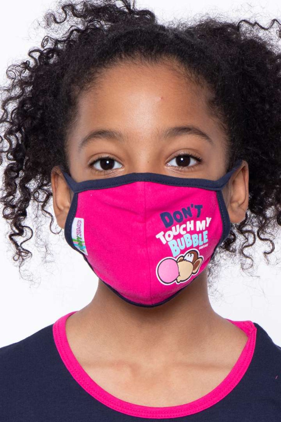 Accessories * | Curvy Sense Kids Washable Bobby Jack Printed Face Mask Ages 4 11 Face Masks Dont Touch