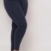 Bottoms * | Uni Active Mopas Plus Size Stretch-Knit Leggings Bottoms Navy