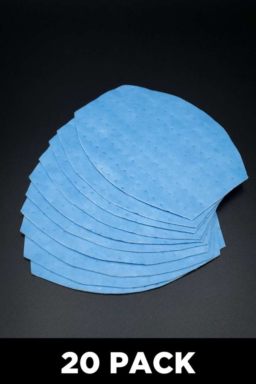 Accessories * | Curvy Sense Disposable 3-Layer Filters For Face Mask With Pocket Adult Blue