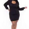 Dresses * | Curvy Sense Plus Size Callie Dress Dresses Black