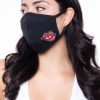 Accessories * | Curvy Sense Washable & Reusable Embroidered Face Mask Big Lips Black