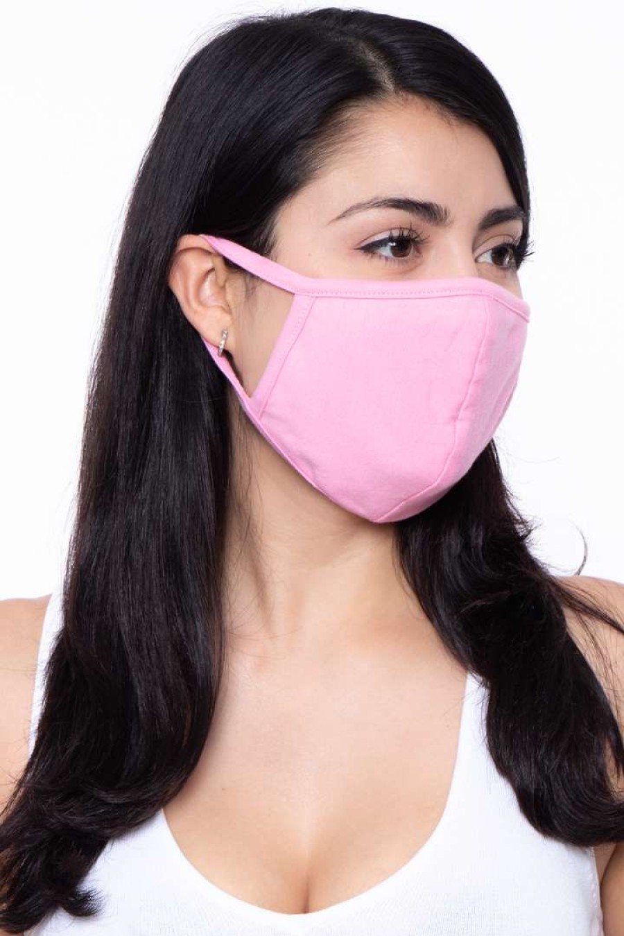 Accessories * | Curvy Sense Washable & Reusable Unisex Face Mask Pink