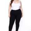 Bottoms * | Diamante Back In Stock Plus Size Ella Hyper Stretch Skinny Jeans Black