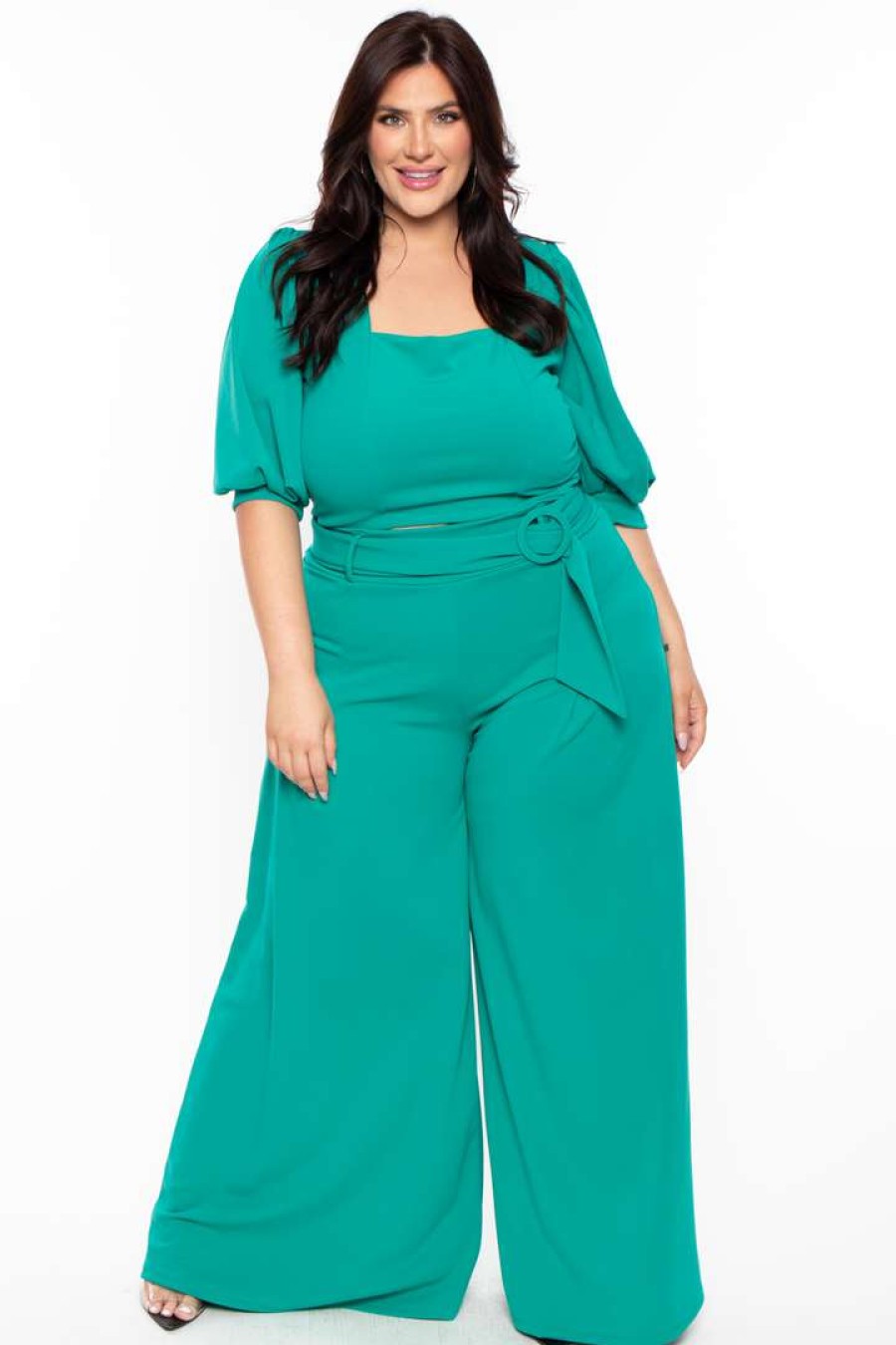 Sets * | Katy Usa Plus Size Valentina Contemporary Set Teal