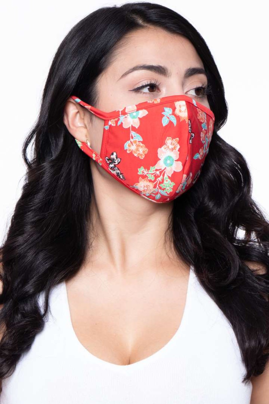 Accessories * | Curvy Sense Washable & Reusable Face Mask Mystic Flower