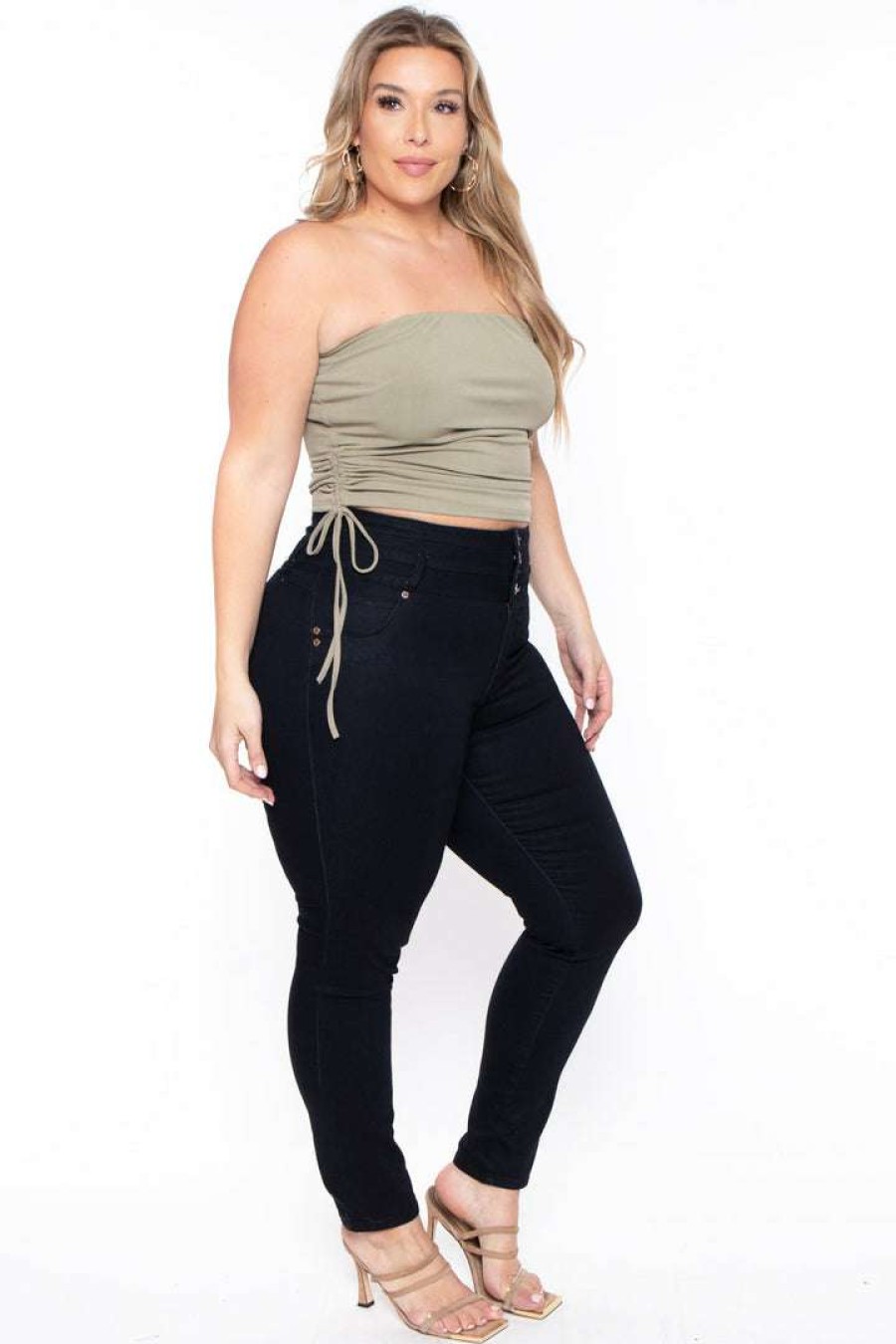 Tops * | Bluebell Plus Size Raylin Tube Top Sage