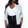 Tops * | Sky Plus Tops Plus Size Boss Babe Top Sage