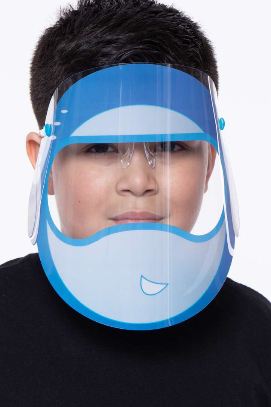 Accessories * | Curvy Sense Kids Graphic Transparent Clear Face Shield