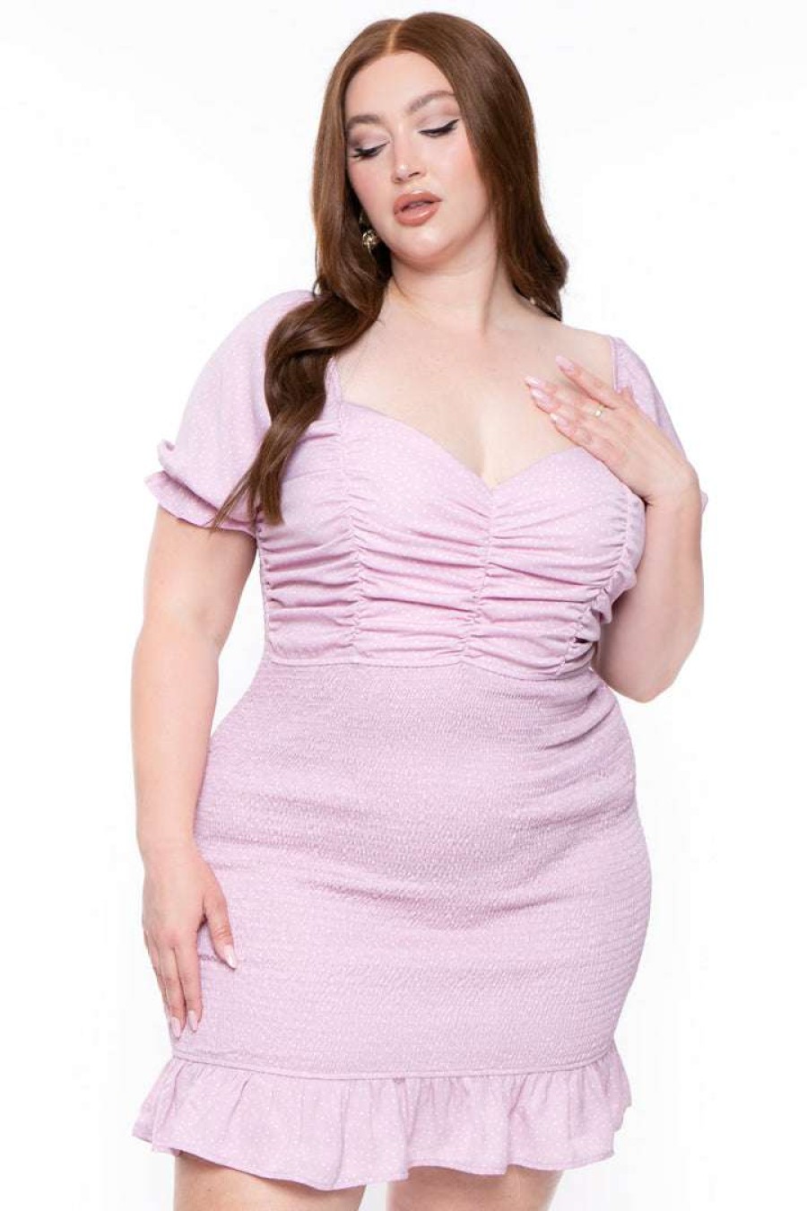 Dresses * | Haute Monde Plus Size Kara Ruched Bodycon Dress Dresses Pink