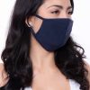 Accessories * | Curvy Sense Washable & Reusable Unisex Face Mask Navy