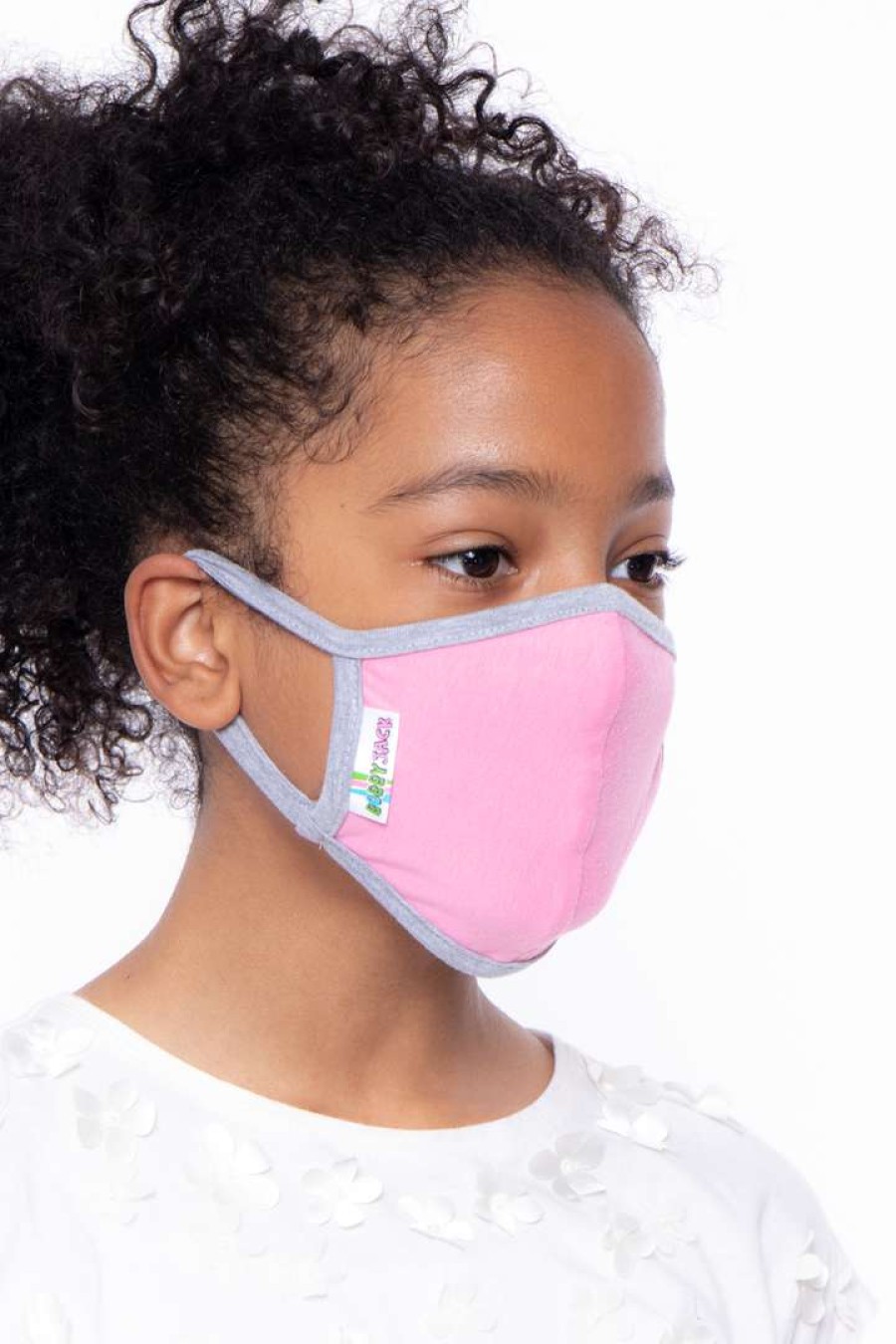 Accessories * | Curvy Sense Face Masks Kids Washable Face Mask For Ages 4-11 Pink