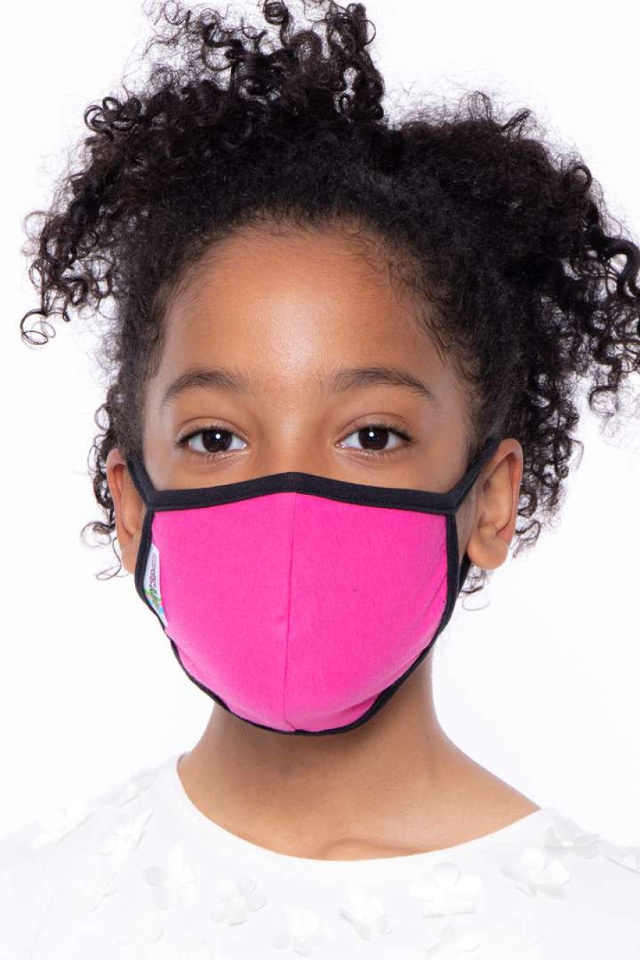 Accessories * | Curvy Sense Kids Washable Face Mask For Ages 4-11 Face Masks Fucshia