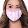 Accessories * | Curvy Sense Face Masks Washable & Reusable Hand Tie-Dyed Face Mask Fall Collection Tiedye Mauve