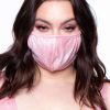 Accessories * | Curvy Sense Face Masks Washable & Reusable Printed Tie-Dye Face Mask Mauve