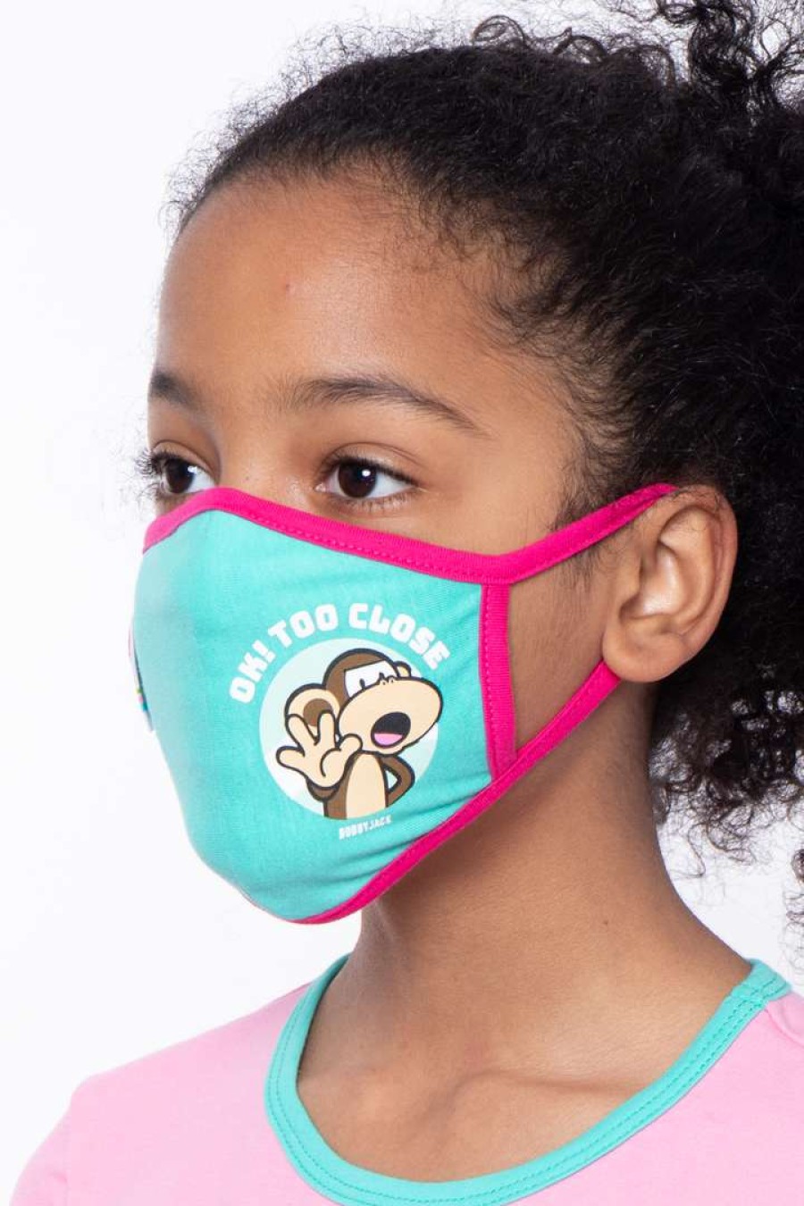 Accessories * | Curvy Sense Face Masks Kids Washable Bobby Jack Printed Face Mask Ages 4 11