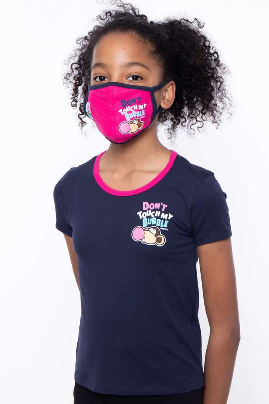 Sets * | Bobby Jack Kids Mask & Shirt Set Don'T Touch My Bubble