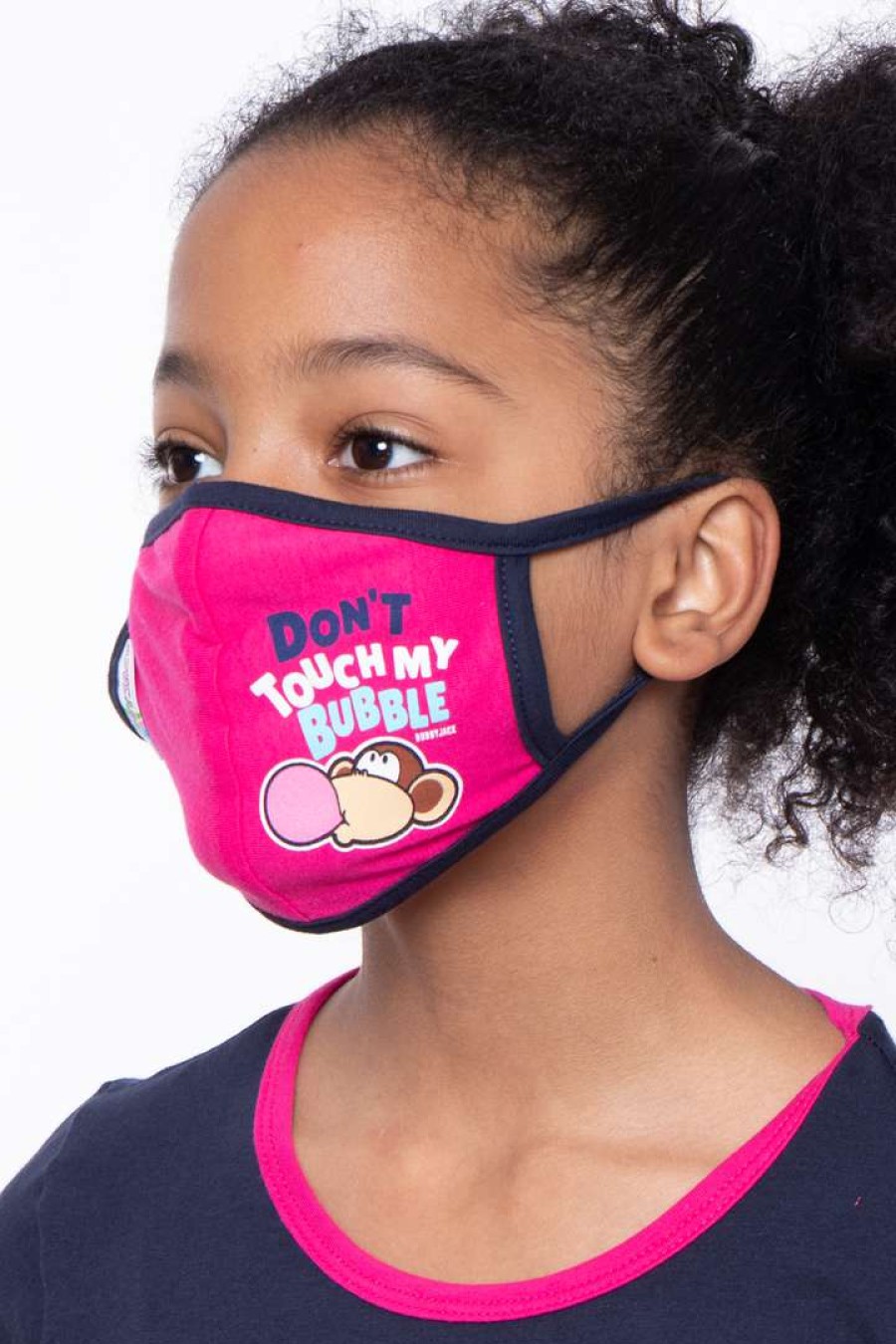 Accessories * | Curvy Sense Kids Washable Bobby Jack Printed Face Mask Ages 4 11 Face Masks