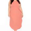 Dresses * | Zenana Plus Size Tank Maxi T-Shirt Dress Dresses Ash Rose