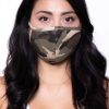 Accessories * | Curvy Sense Washable & Reusable Face Mask Camo Face Masks Green Camo