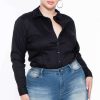 Tops * | Sky Plus Tops Plus Size Boss Babe Top Black